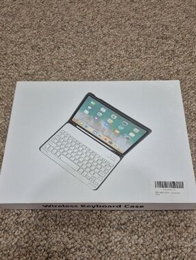Wireless Keyboard Case for Ipad 9th Generation Tablet 10.2 Inch Case Purple